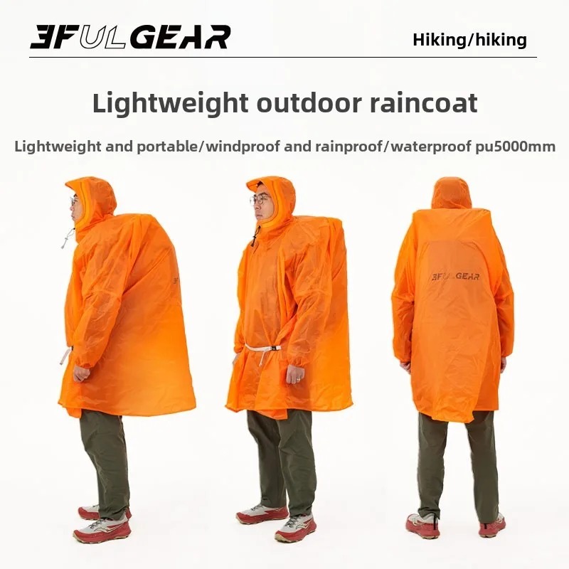 Camping Rain Poncho - Jas Hujan Ultralight 3F UL GEAR