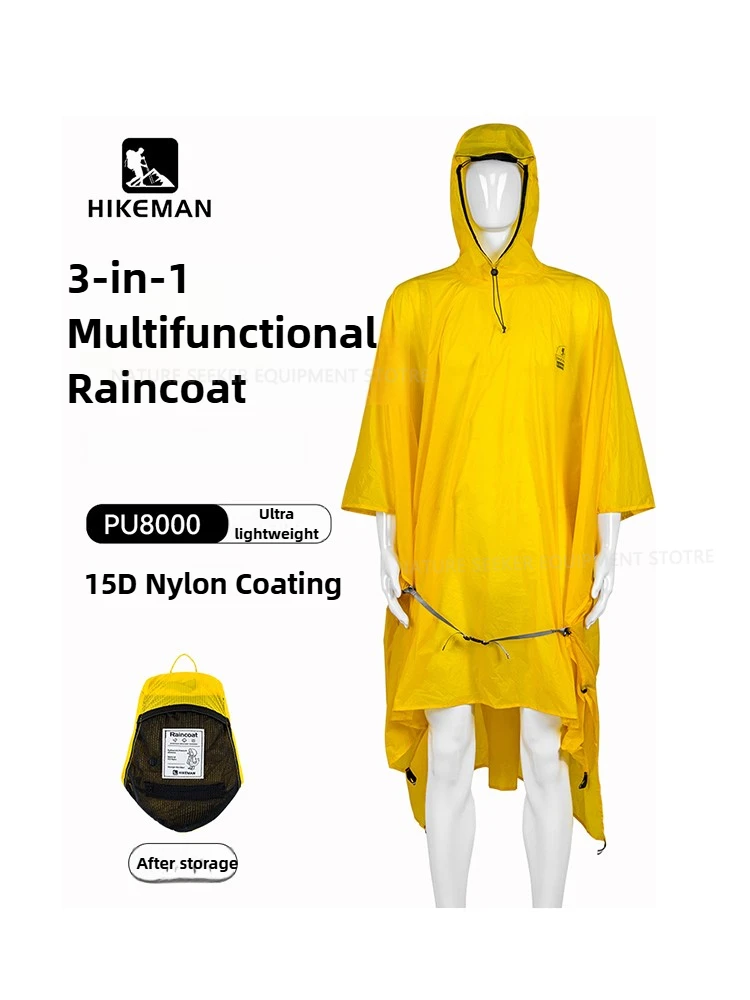 Camping Rain Poncho - Jas Hujan 15D/210T Penutup Ponco Hujan