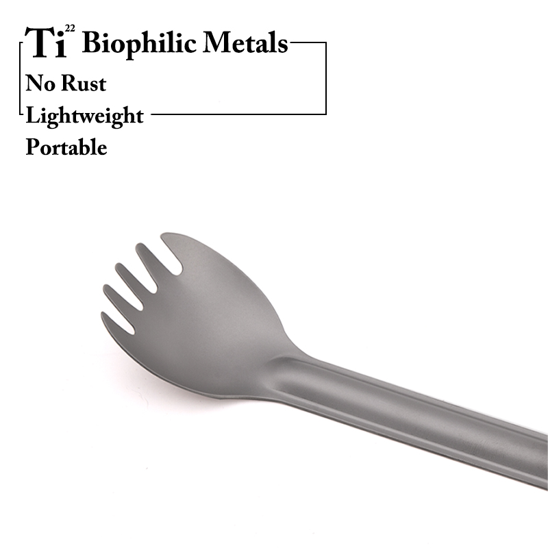TiTo Titanium Spork Sendok Peg - Outdoor Camping Dining Set ulasan dan harga