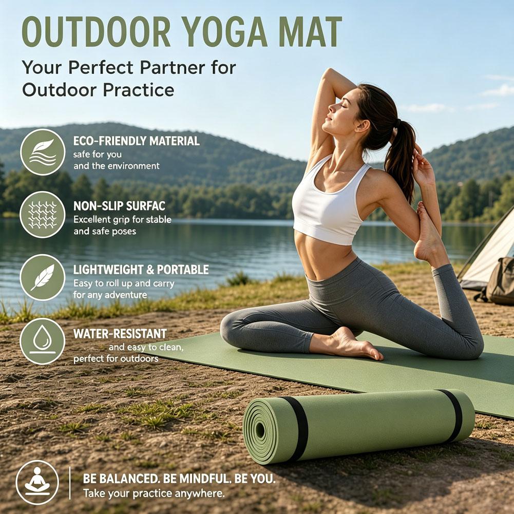 Mat Yoga EVA Anti-Selip, Ringa - Outdoor Camping Rugs ulasan dan harga