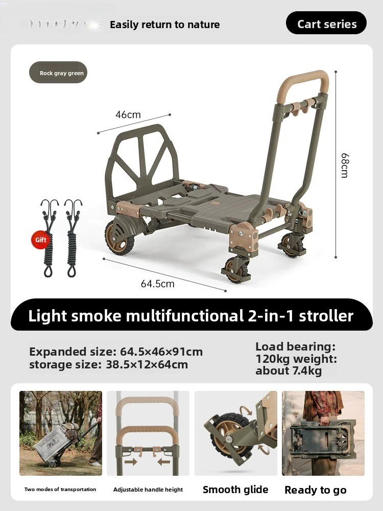 Gerobak Lipat 2-in-1 Naturehik - Outdoor Camping Trolley ulasan dan harga