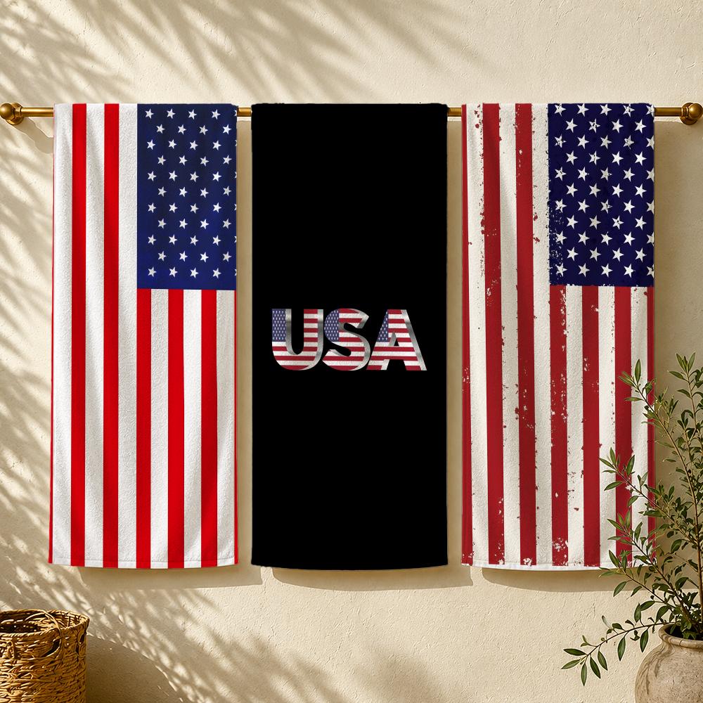 Handuk Pantai Flag A-America U - Outdoor Camping Usa ulasan dan harga