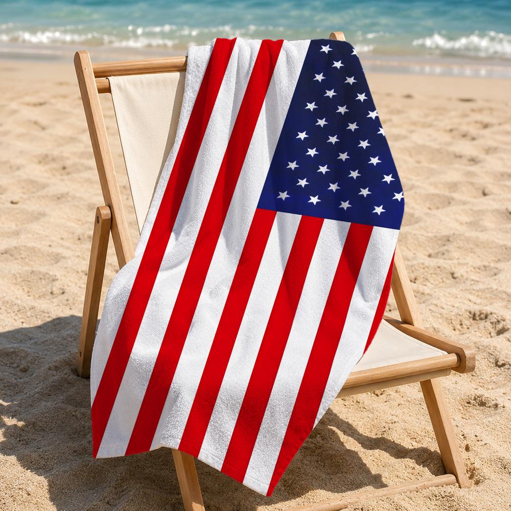 Handuk Pantai Flag A-America U - Outdoor Camping Usa ulasan dan harga