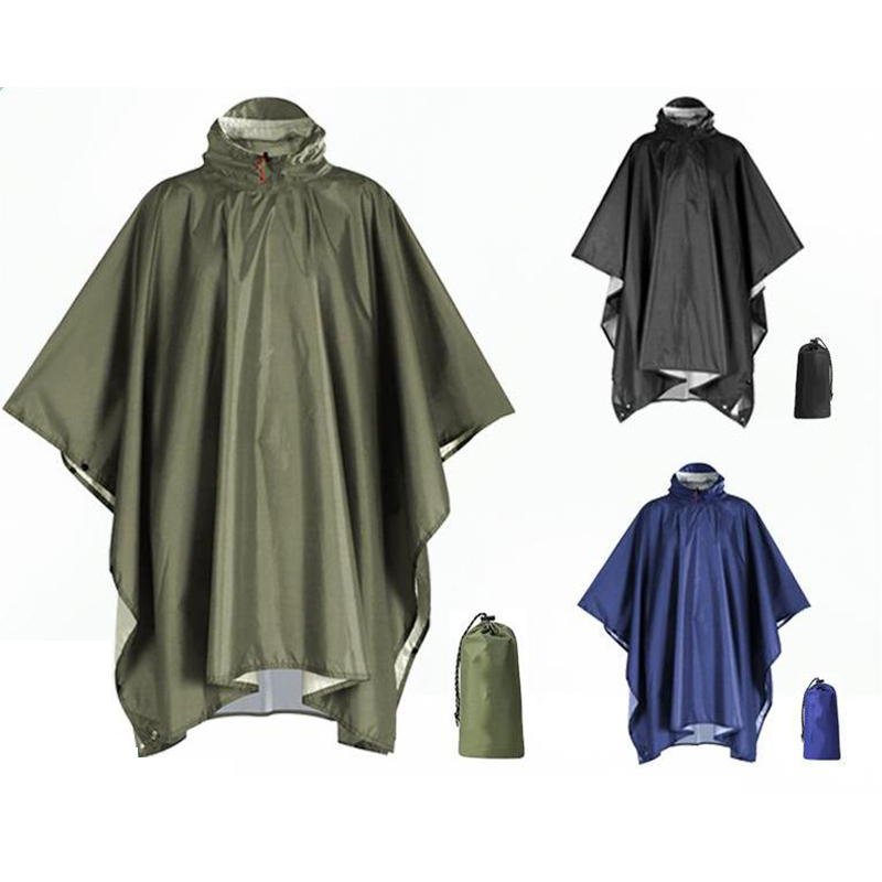 Jas Hujan Tugas Berat Untuk Ba - Camping Rain Poncho ulasan dan harga