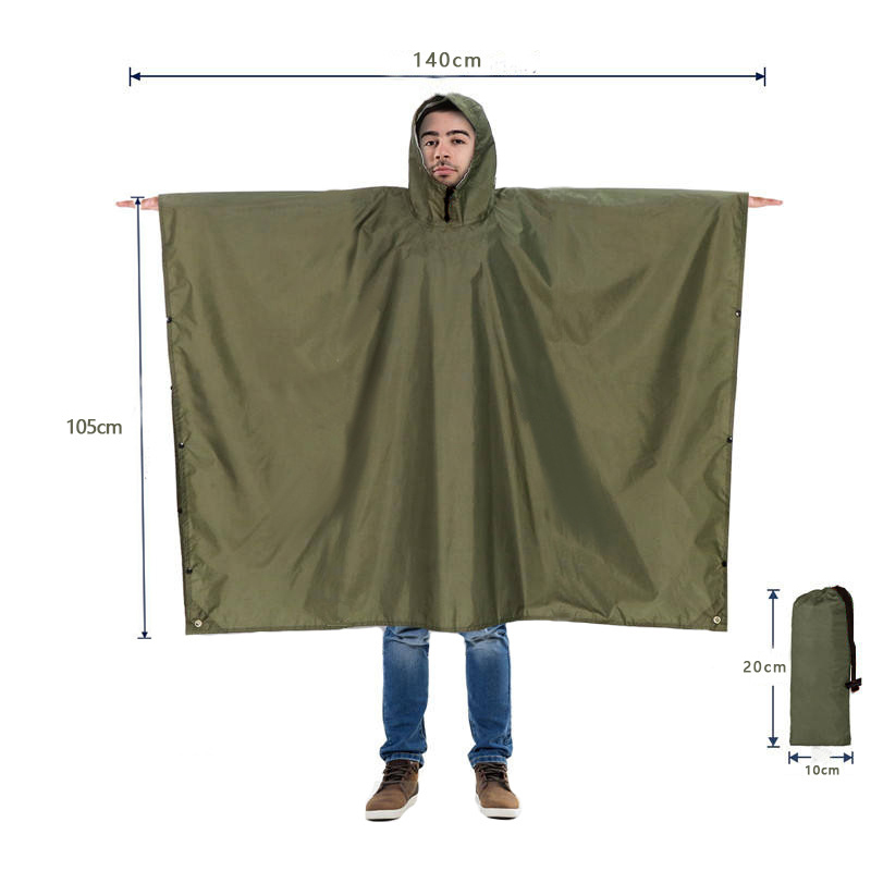 Jas Hujan Tugas Berat Untuk Ba - Camping Rain Poncho ulasan dan harga