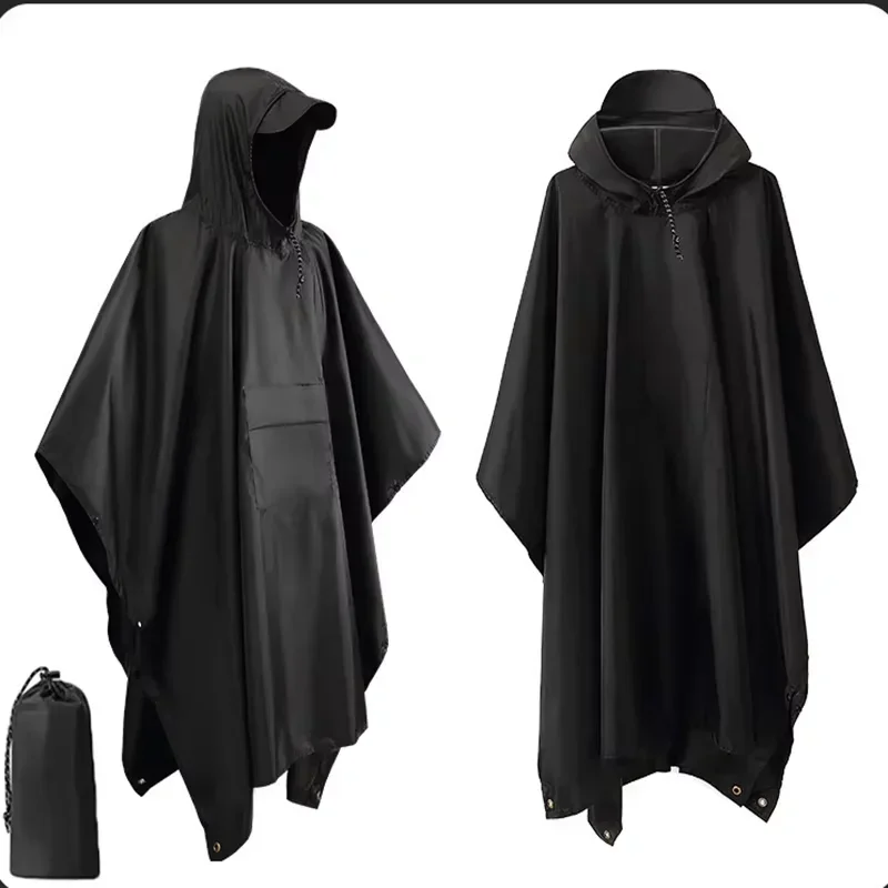 2026 Ponco Hujan Berkerudung T - Camping Rain Poncho ulasan dan harga