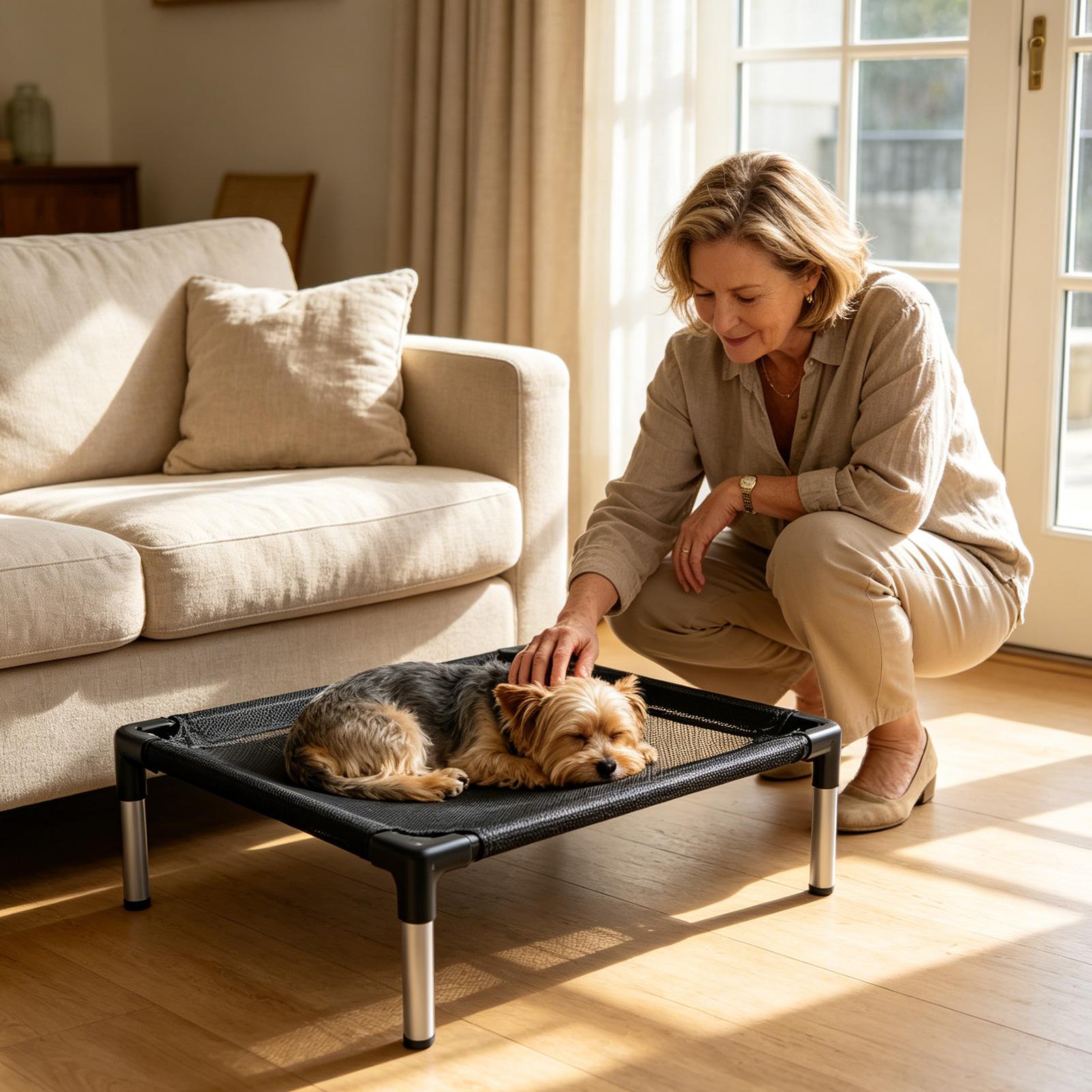 Tempat Tidur Anjing Terangkat  - Outdoor Camping Dog Bed ulasan dan harga