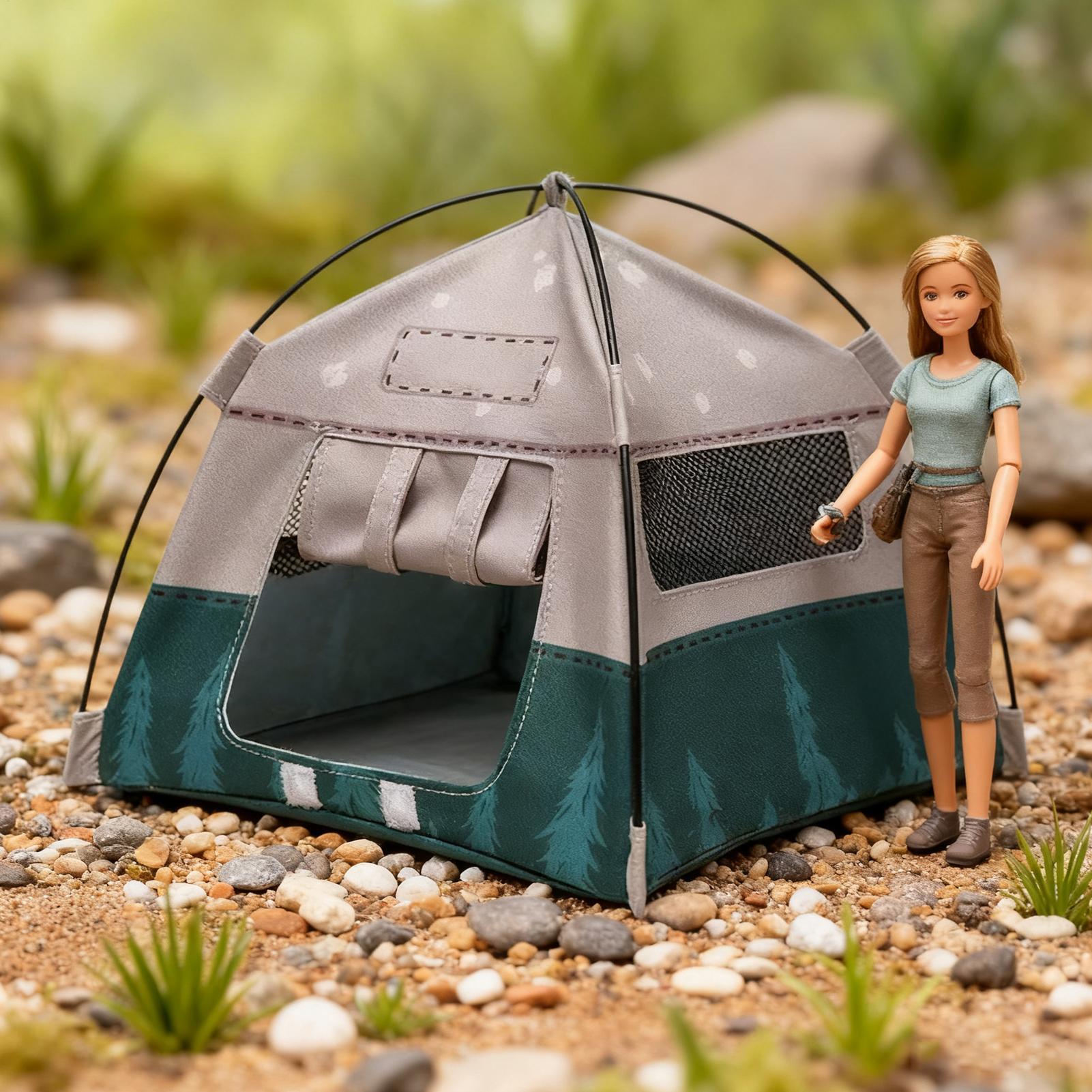 Tenda Mini Skala 1:12 Miniatur - Outdoor Camping Usa ulasan dan harga