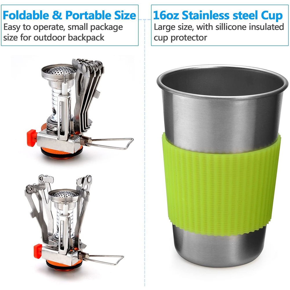 Kit Peralatan Masak Berkemah d - Outdoor Camping Dining Set ulasan dan harga