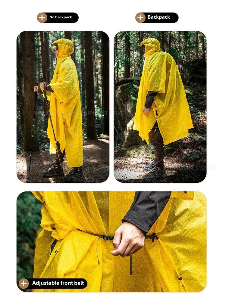 Jas Hujan 15D/210T Penutup Pon - Camping Rain Poncho ulasan dan harga